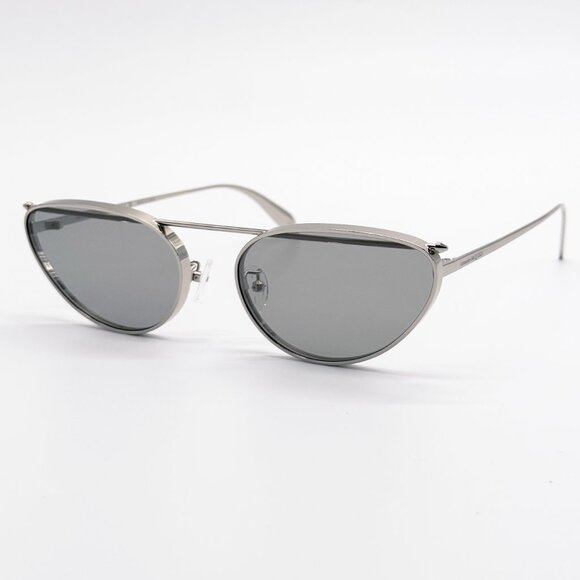 NEW ALEXANDER MCQUEEN AM0424S 004 SILVER WOMAN SUNGLASSES ALEXANDER MCQUEEN main image 7